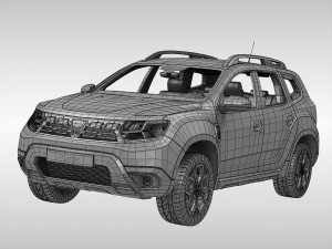 dacia duster 2018 3D मॉडल