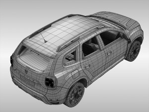 dacia duster 2018 3D मॉडल