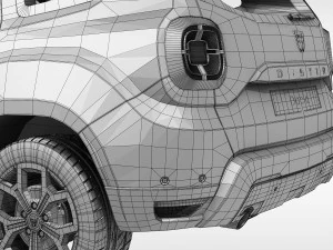 dacia duster 2018 3D Model