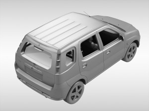 subaru g3x justy 2004 - 2007 Modello 3D