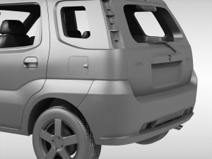subaru g3x justy 2004 - 2007 Modello 3D
