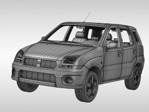 subaru g3x justy 2004 - 2007 Modello 3D
