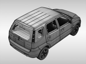 subaru g3x justy 2004 - 2007 Modello 3D