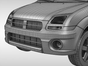 subaru g3x justy 2004 - 2007 Modello 3D