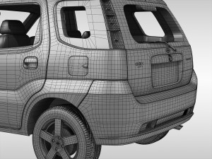 subaru g3x justy 2004 - 2007 Modello 3D