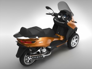 Piaggio MP3 Scooter 2016 3Dモデル