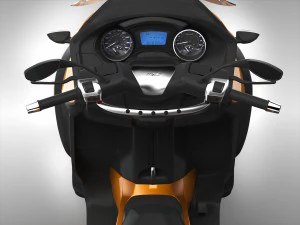 Piaggio MP3 Scooter 2016 3D Model