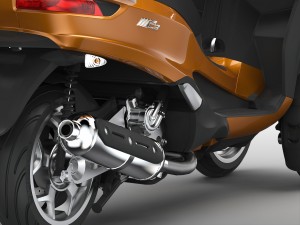Piaggio MP3 Scooter 2016 3Dモデル