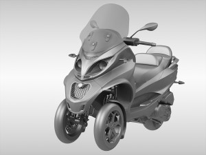 Piaggio MP3 Scooter 2016 3Dモデル