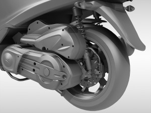 Piaggio MP3 Scooter 2016 3Dモデル