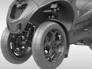 Piaggio MP3 Scooter 2016 3D Model