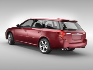 subaru legacy wagon 2003 - 2009 3D मॉडल
