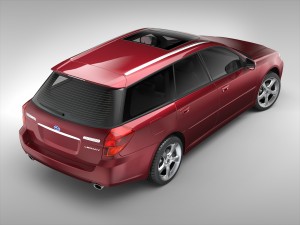 subaru legacy wagon 2003 - 2009 3D मॉडल