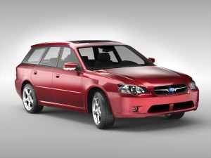 subaru legacy wagon 2003 - 2009 3D मॉडल
