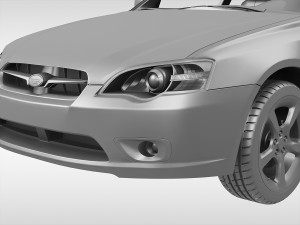 subaru legacy wagon 2003 - 2009 3D मॉडल