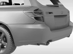 subaru legacy wagon 2003 - 2009 3D Model