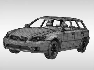 subaru legacy wagon 2003 - 2009 3D Model