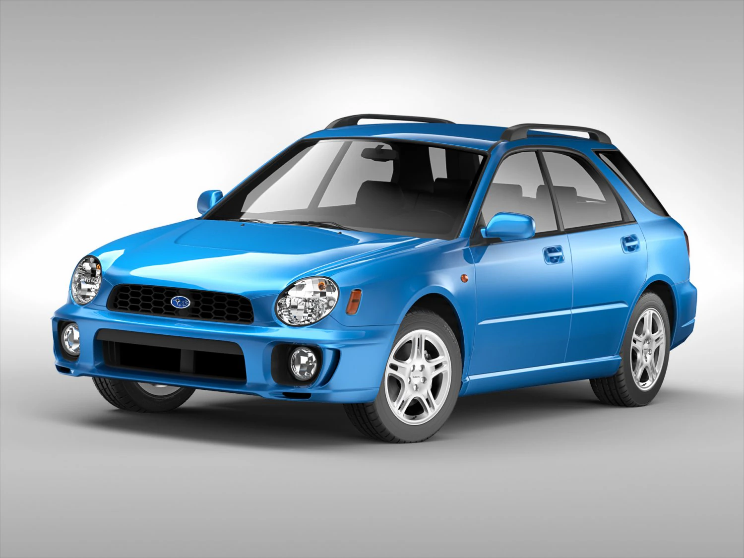 subaru impreza wagon 2000 - 2007 3D Model .c4d .max .obj .3ds .fbx .stl .blend 