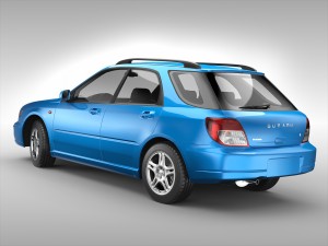 subaru impreza wagon 2000 - 2007 3D Model