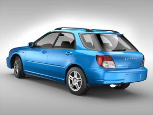 subaru impreza wagon 2000 - 2007 3D Model