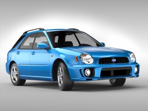 subaru impreza wagon 2000 - 2007 3D Model
