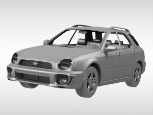 subaru impreza wagon 2000 - 2007 3D Model
