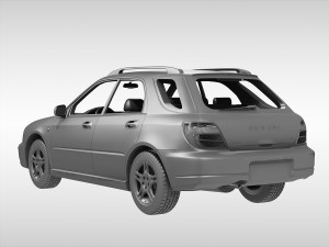 subaru impreza wagon 2000 - 2007 3D Model