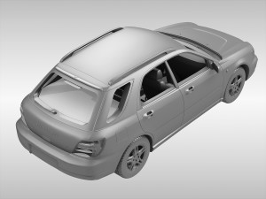 subaru impreza wagon 2000 - 2007 3D Model