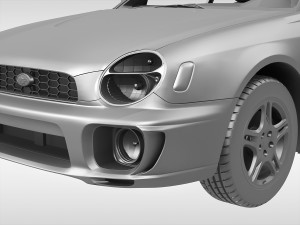 subaru impreza wagon 2000 - 2007 3D Model