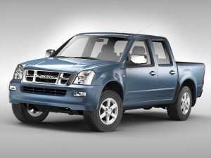 isuzu d-max crew cab 2004 - 2011 3D Model