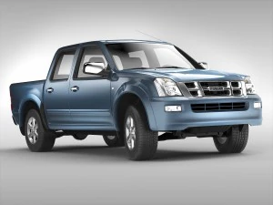 isuzu d-max crew cab 2004 - 2011 3D Model