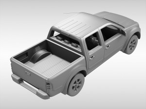 isuzu d-max crew cab 2004 - 2011 Modèle 3D