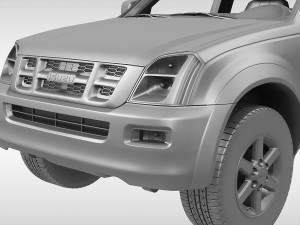 isuzu d-max crew cab 2004 - 2011 Modèle 3D