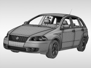 fiat croma 2005 - 2007 3D Модель