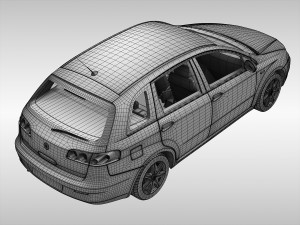 fiat croma 2005 - 2007 3D Модель