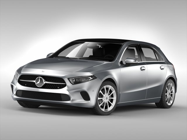 mercedes benz a class 2019 3D मॉडल .c4d .max .obj .3ds .fbx .stl .blend 