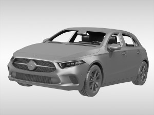 mercedes benz a class 2019 3D मॉडल