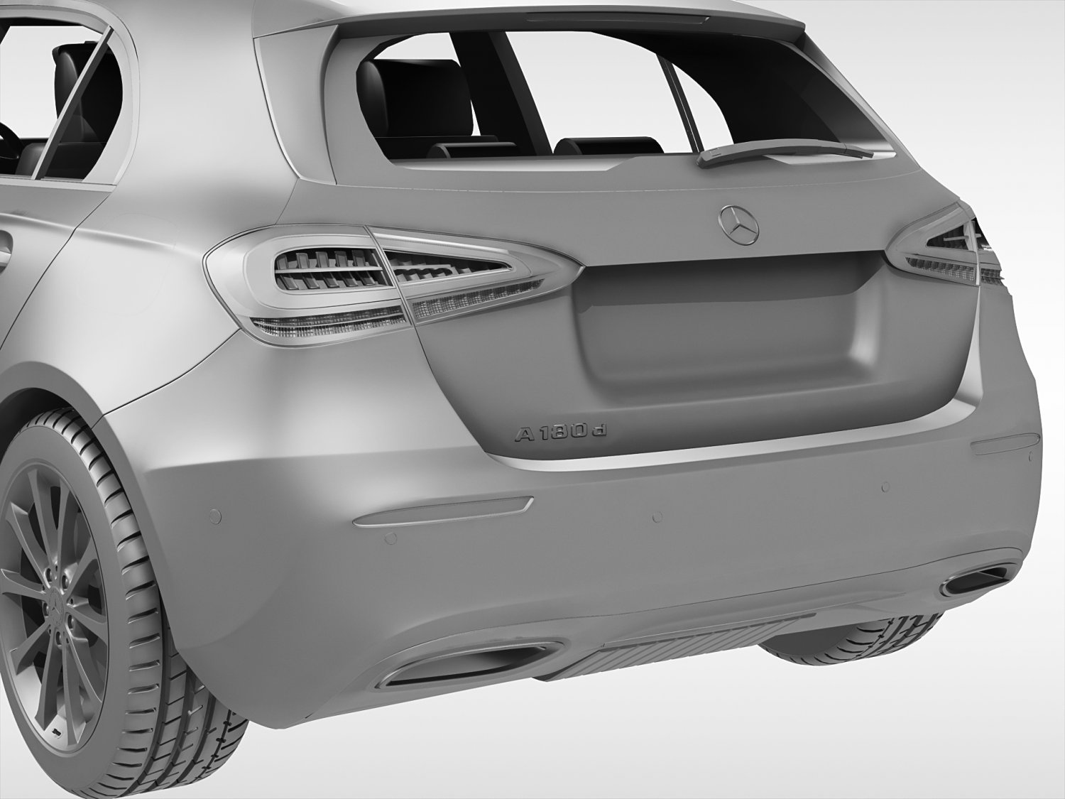 mercedes benz a class 2019 3D-Modell in Kompaktwagen 3DExport