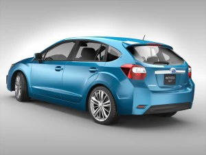 subaru impreza esporte 2011 - 2015 Modelo 3D