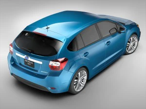 subaru impreza esporte 2011 - 2015 Modelo 3D