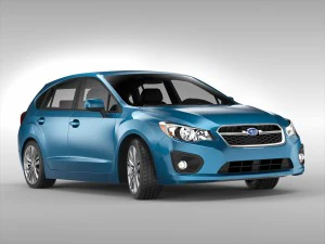 subaru impreza esporte 2011 - 2015 Modelo 3D