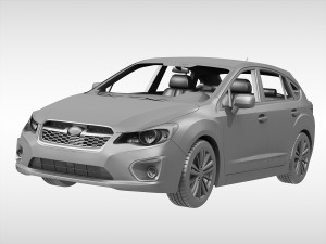 subaru impreza sport 2011 - 2015 Model 3D