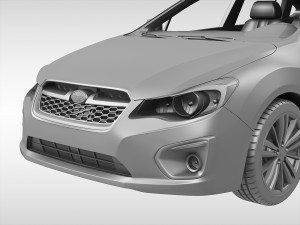 subaru impreza sport 2011 - 2015 Model 3D