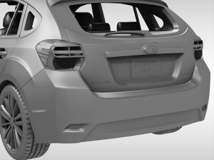 subaru impreza sport 2011 - 2015 Model 3D