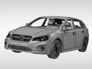 subaru impreza esporte 2011 - 2015 Modelo 3D