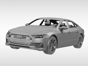 audi a7 sportback 2018 Modello 3D