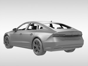 audi a7 sportback 2018 Modello 3D