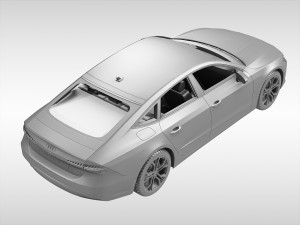 audi a7 sportback 2018 Modello 3D