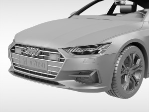 audi a7 sportback 2018 Modello 3D