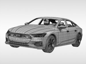 audi a7 sportback 2018 Modello 3D
